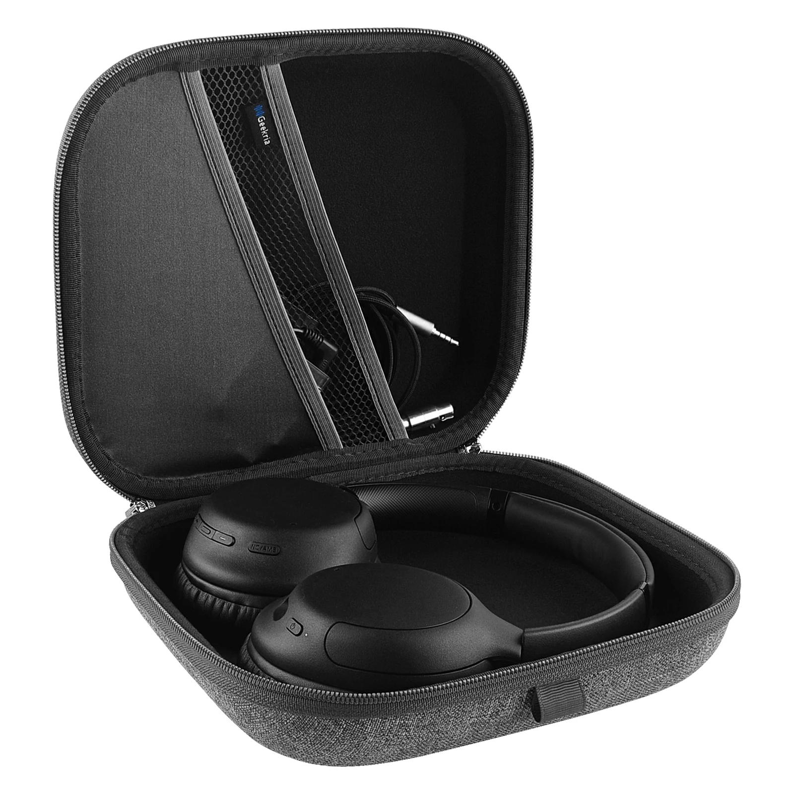 Étui pour écouteurs Geekria compatible avec Sony WH-CH720N WH-CH710N WH-1000XM6, sac de transport ri