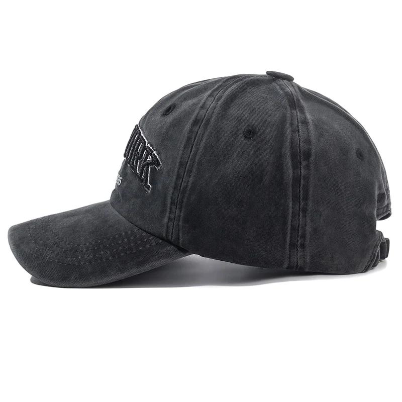 Casquette en coton délavé de New York pour hommes et femmes, Gorras à rabat, Casquette de Baseball,