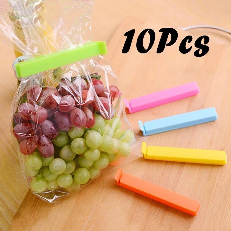 Clips Minces en Plastique pour Documents de Bonbons, Bancs de Bouche, Outil pour Garder les Biscuits