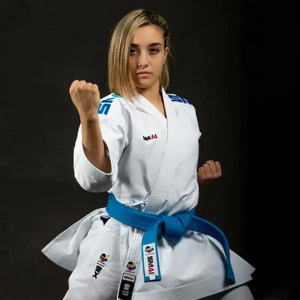 Karategi SMAI 14OZ PREMIUM KAMINARI X - Uniforme officiel WKF approuvé pour compétition Kata