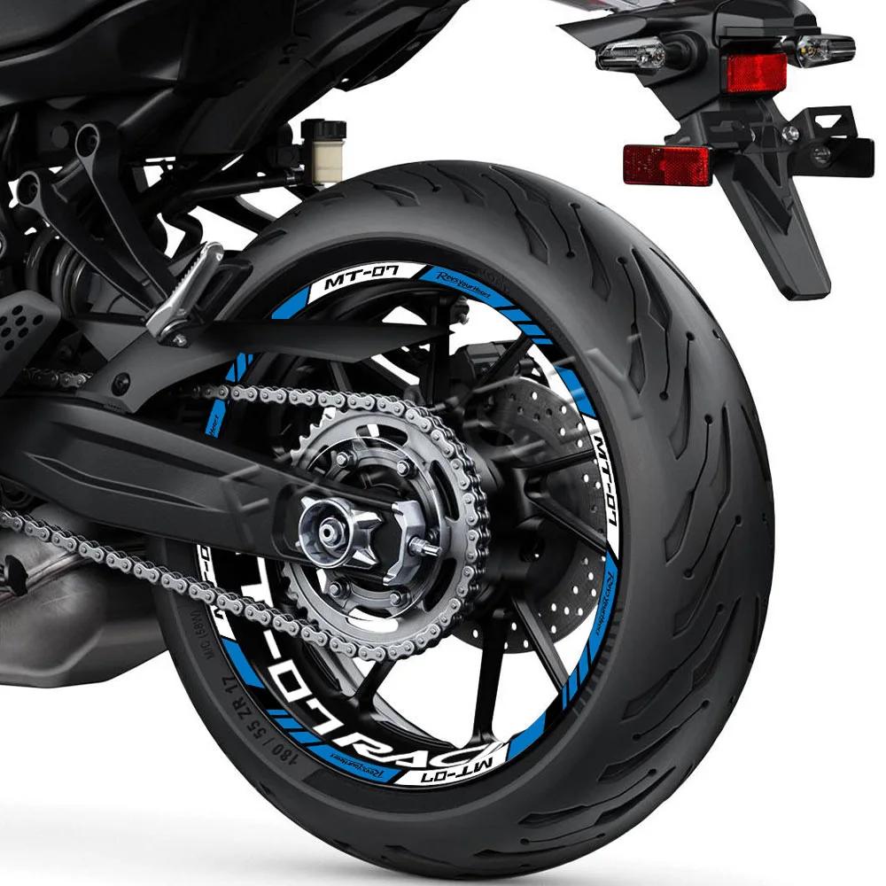 Autocollant réfléchissant pour roue de moto, autocollants de moyeu, bande à rayures de jante, décora