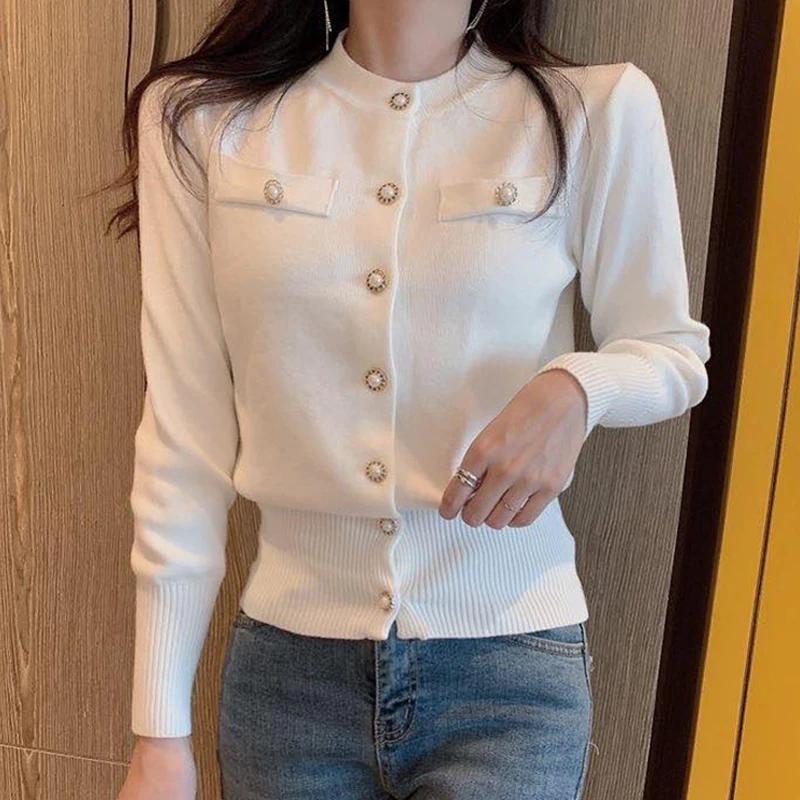 Nouvelle Collection Automne 2026 – Cardigan Chic et Décontracté pour Femme, Manches Longues, Tricoté