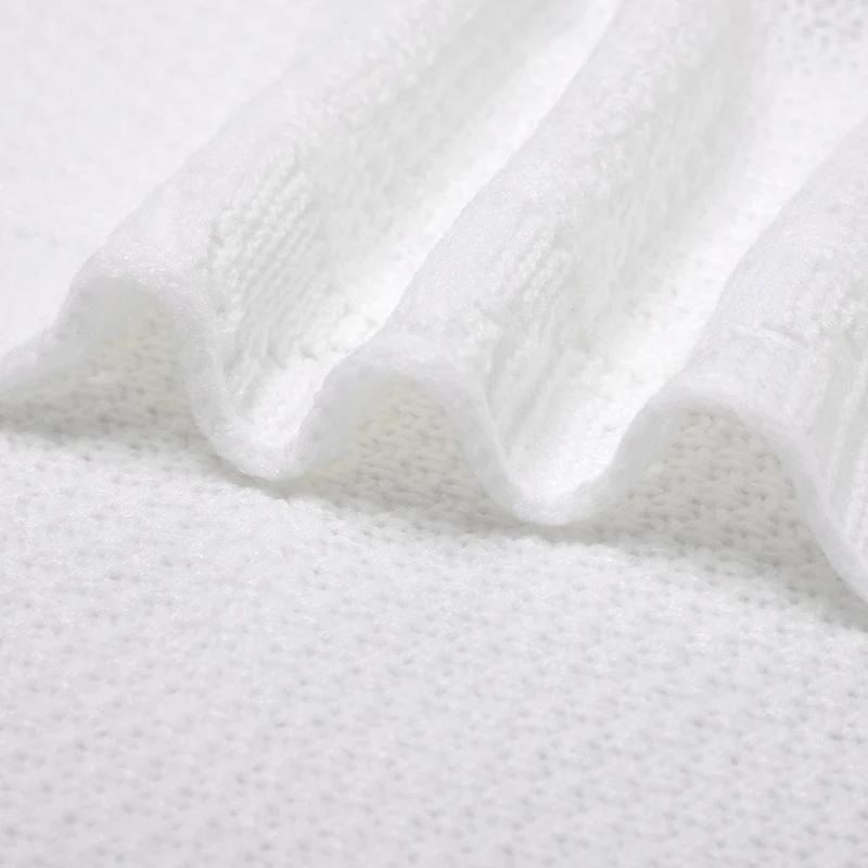 Couvertures tricotées pour bébé 100x80cm, légères et respirantes, pour nouveau-né, couette de récept