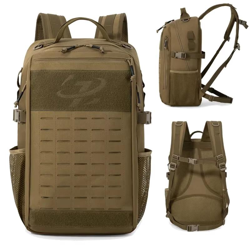 Sac à dos tactique de voyage pour hommes, randonnée, escalade, sports de plein air, sac à dos laser