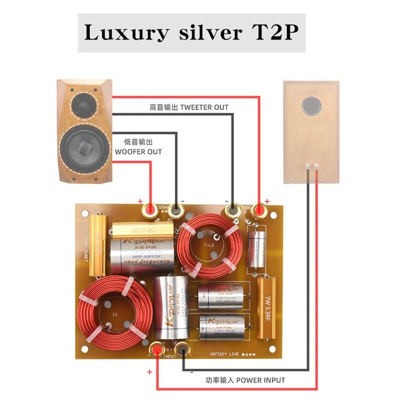 HIFIDIY – unité de haut-parleurs Hi-Fi 2 voies, tweeter + basse, diviseur de fréquence audio, filtre