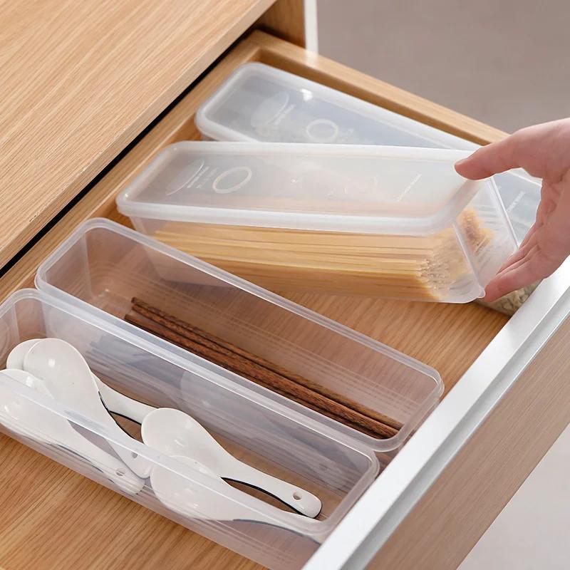 Conteneur de Spaghetti de nouilles de cuisine, boîte de rangement de conservation des céréales domes
