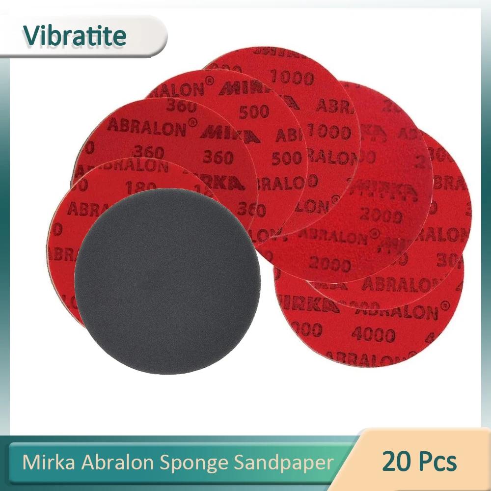 Mirka Abralon 6 pouces éponge Sangding disque 8A-241 mousse crochet et boucle papier de verre rond 1
