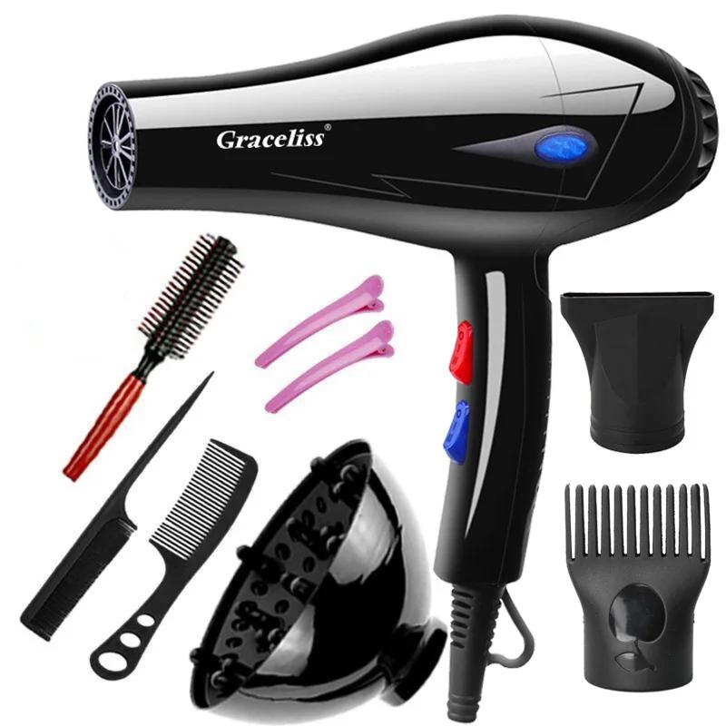 Sèche-cheveux professionnel, prise ue originale, vent chaud et froid, sèche-cheveux pour Salon de co