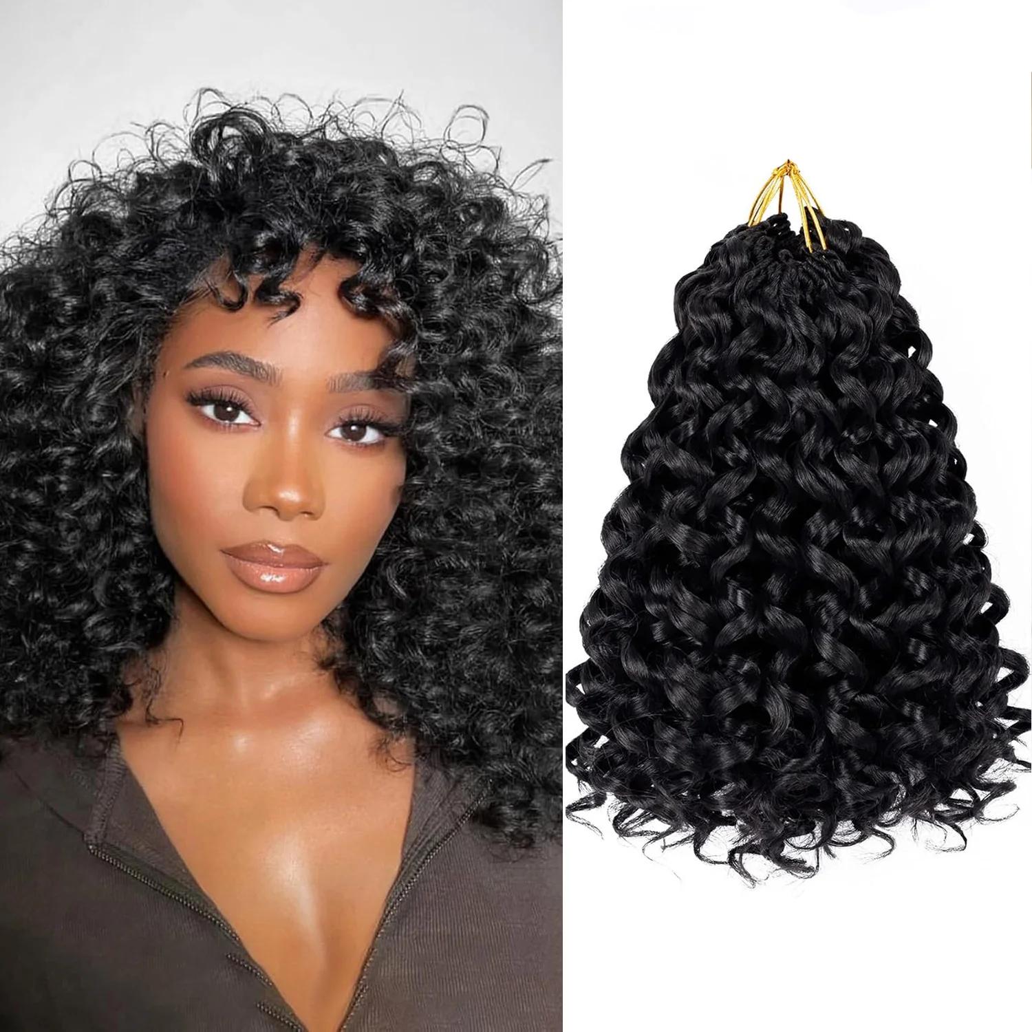 Synthétique court GoGo Curl Crochet cheveux pour femmes plage Curl Crochet tresses cheveux océan vag