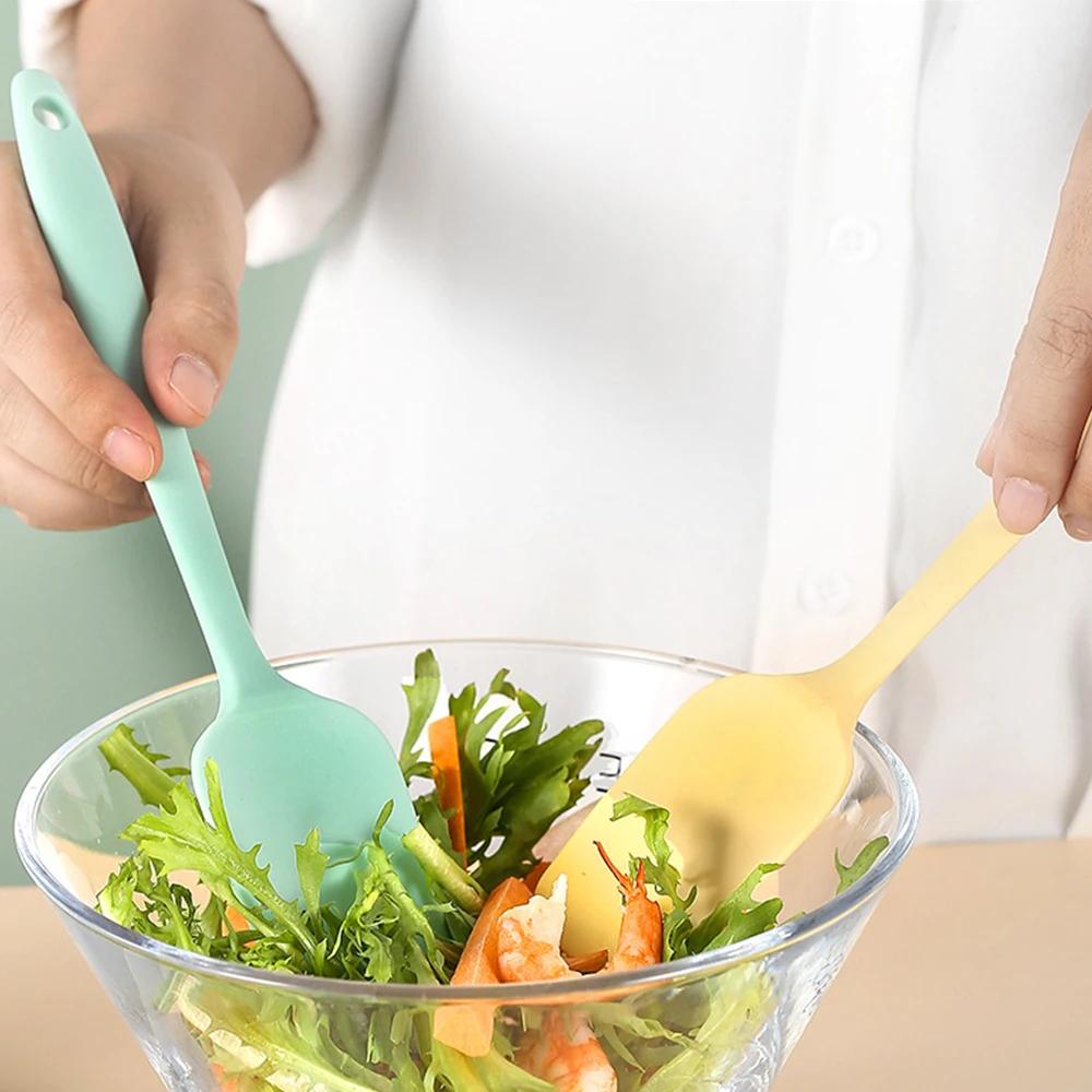Pelle intégrée en forme de T en Silicone de qualité alimentaire, petite pelle à mélanger pour crème