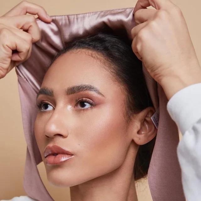 Bonnet Hijab en Satin Modal Double couche, sous-capuchon islamique avec cravate, Hijabs instantanés