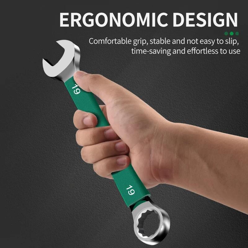 BaoLian-Outils de réparation automatique à cliquet double rapide, cliquet durable, fleurs de prunier