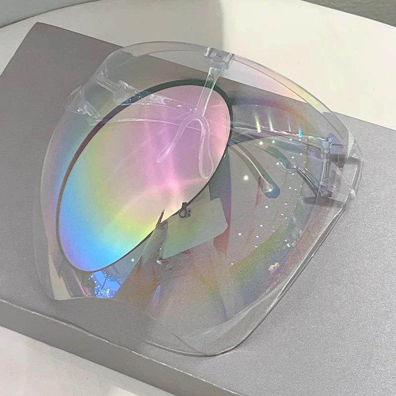 KAMMPT énorme lunettes de sport hommes miroir futuriste cyclisme en plein air lunettes de soleil de