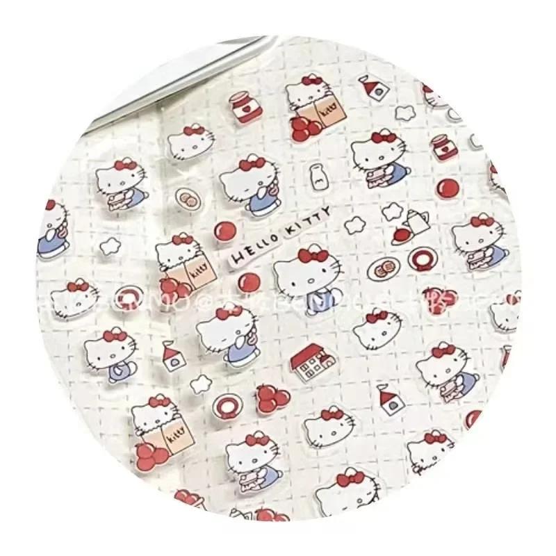 4 pièces mignon Transparent Kulome Hello Kitty mélodie imperméable enfants autocollants