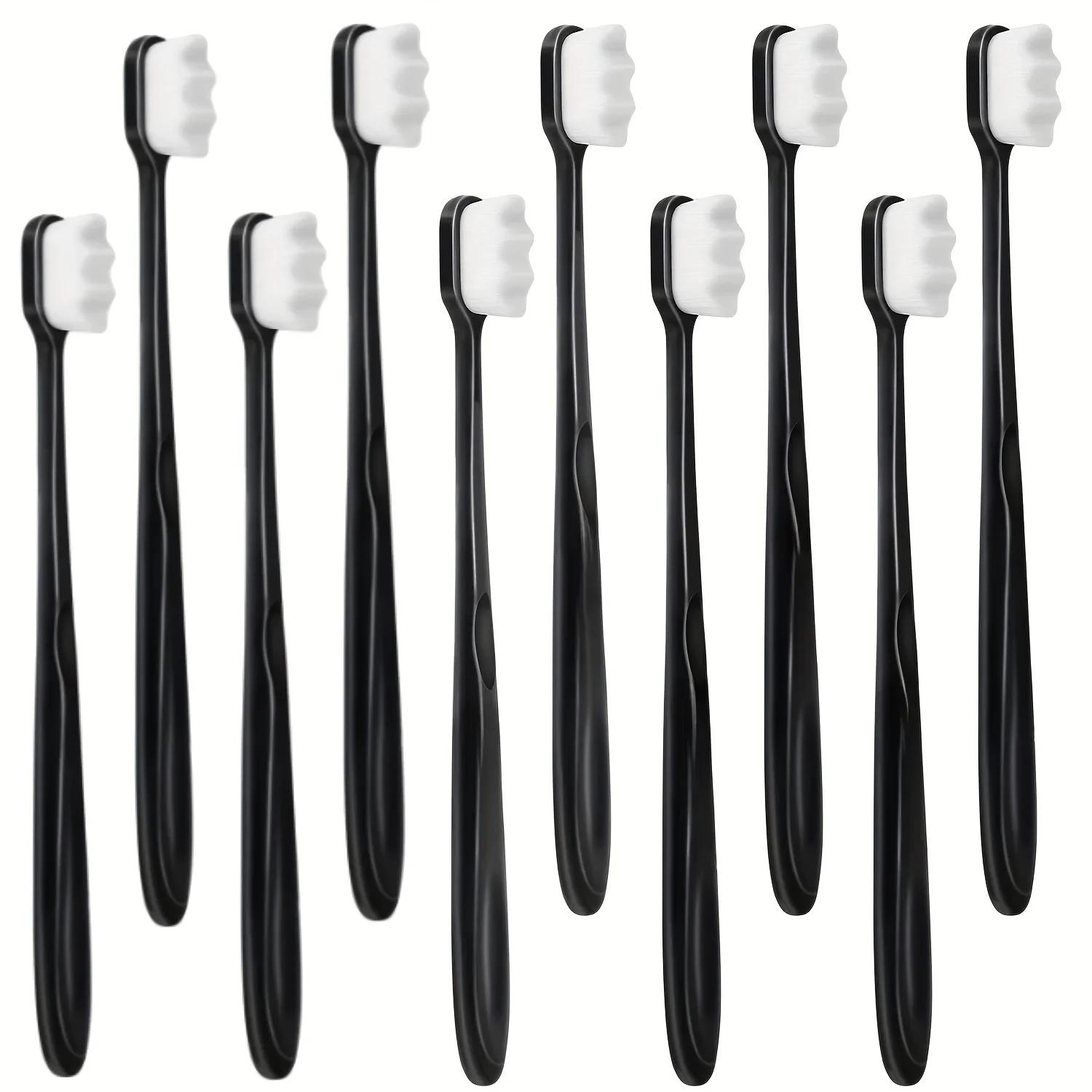 10 brosses à dents manuelles ultra douces à 20000 poils souples