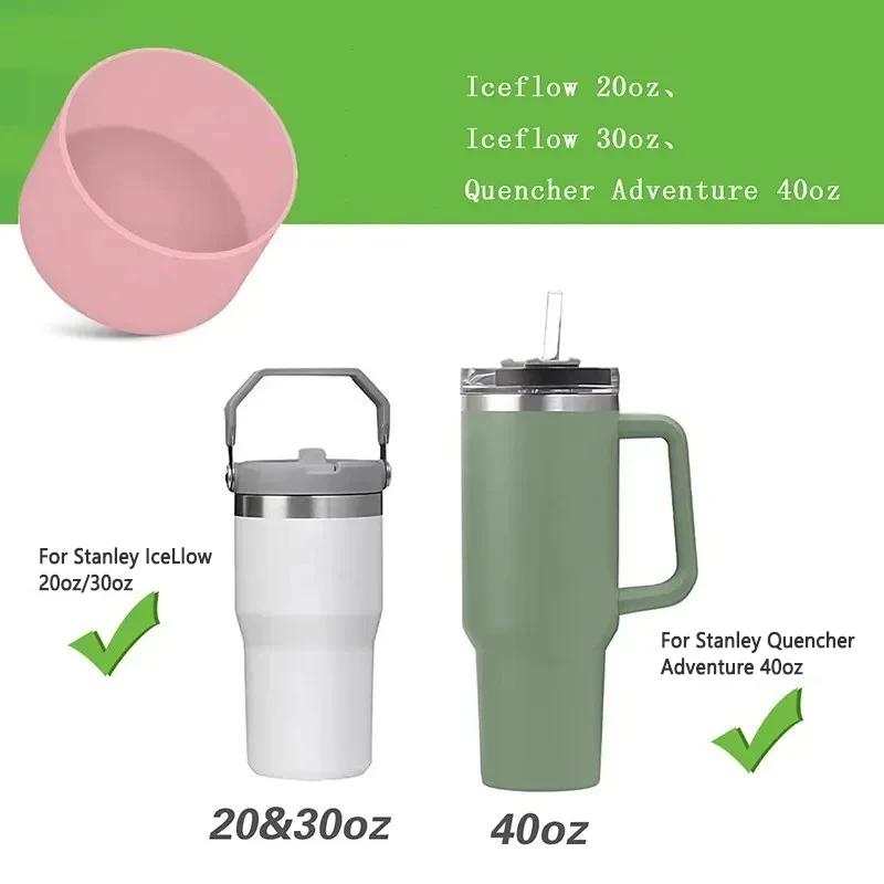 Couvercle de manchon inférieur de botte en Silicone, 2 pièces, pour Stanley 40oz Tumbler Quencher Ad
