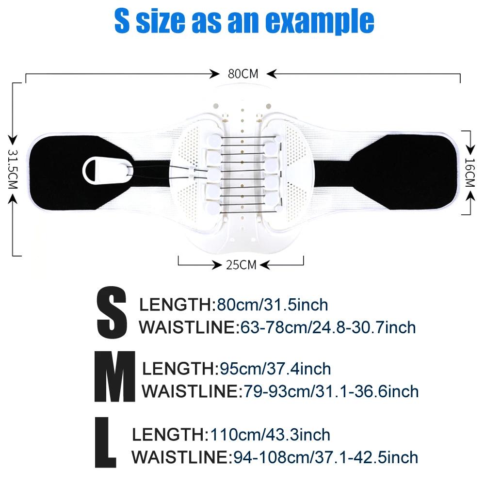 Ceinture de soutien lombaire avec système de poulie, attelle pour le bas du dos, ceinture dorsale po