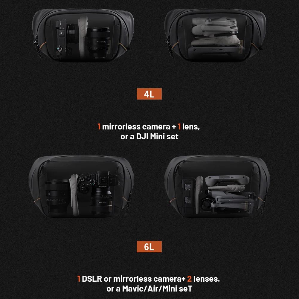 PGYTECH OneGo Solo V2 sac pour appareil photo 4L 6L 10L bandoulière sac à bandoulière sac de voyage