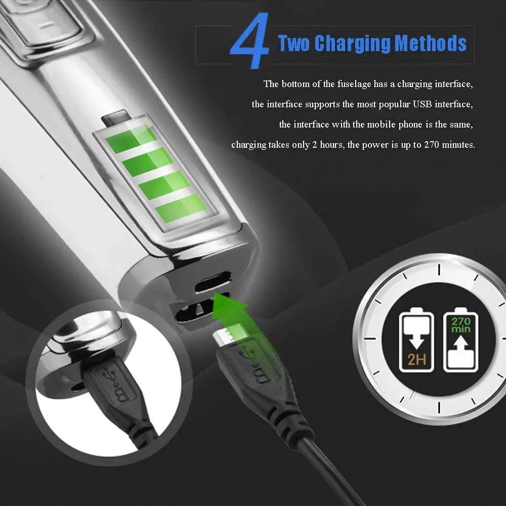 Kemei tondeuse à cheveux professionnelle tondeuse à barbe pour hommes vitesse réglable LED tondeuse