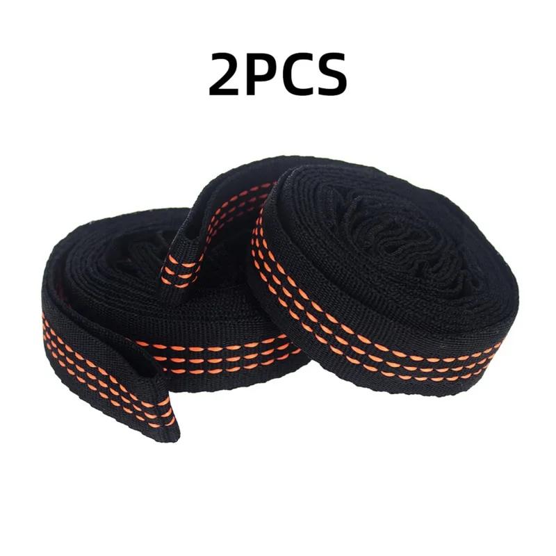 Sangles de hamac en Polyester, 2 pièces, 600lb, résistance à la rupture, corde de ceinture avec bouc