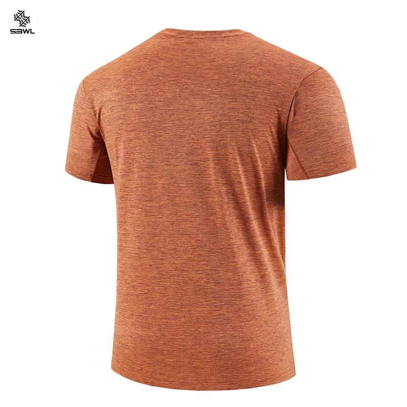 SBWL mode football style hommes en plein air course fitness ample à manches courtes T-shirt respiran