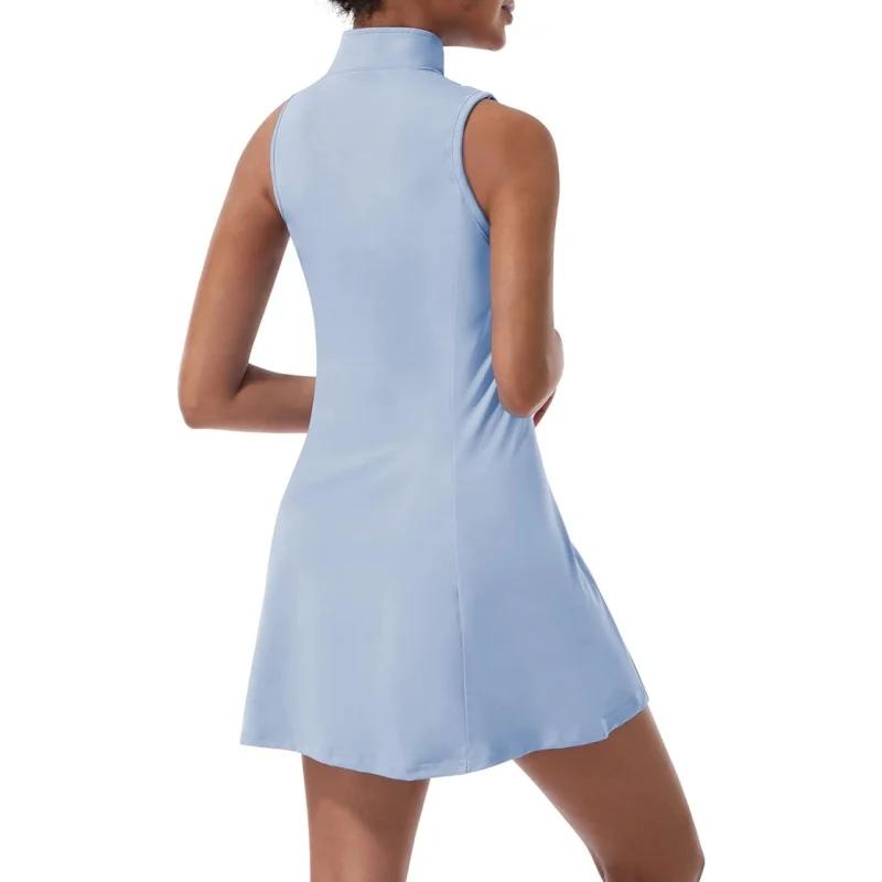 Robe de tennis et polo, jupe de yoga, uniforme de gymnastique, vêtements de sport élastiques doux, t