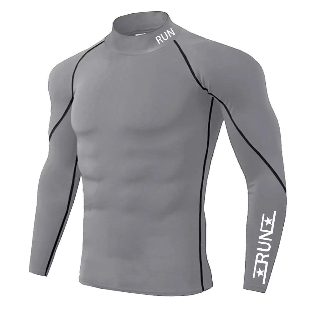 T-shirt de Compression pour hommes, chemises à séchage rapide, sous-vêtements de Fitness, hauts de m