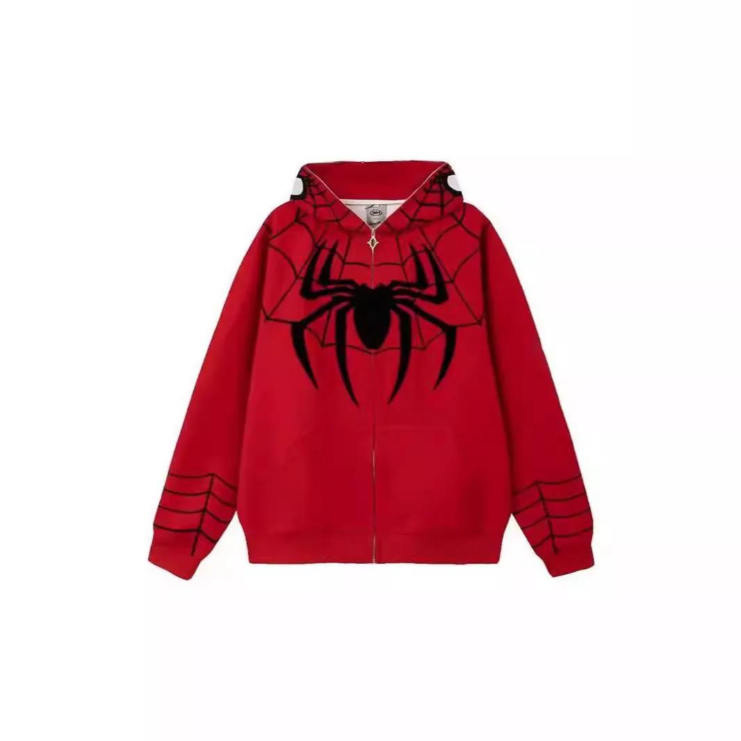 MARVEL Spider Man vêtements d'extérieur hommes femmes mode rue Hip Hop sweat amoureux automne hiver