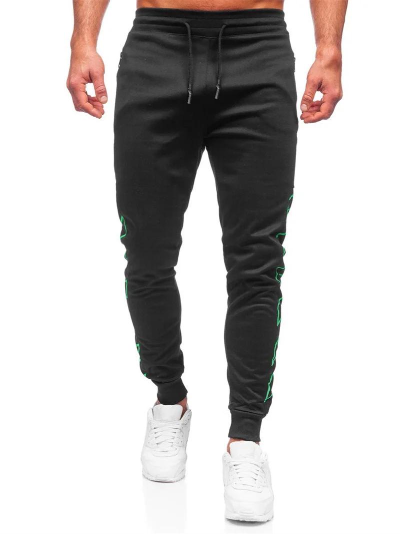 Printemps automne poche zippée hommes pantalons confortables pantalons de survêtement à séchage rapi