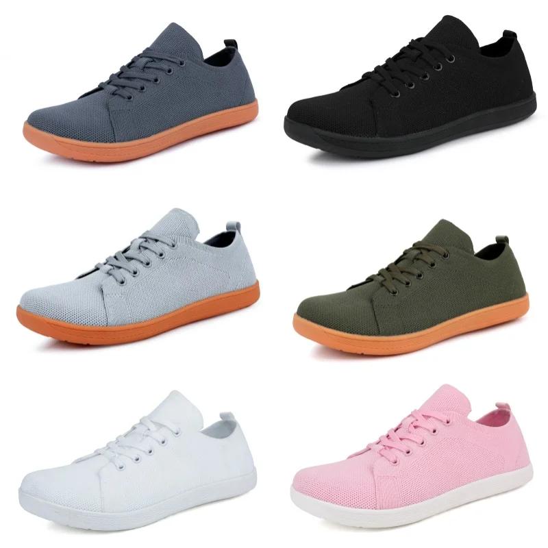 Chaussures pieds nus à bout large pour hommes et femmes, baskets de marche minimalistes | Semelle