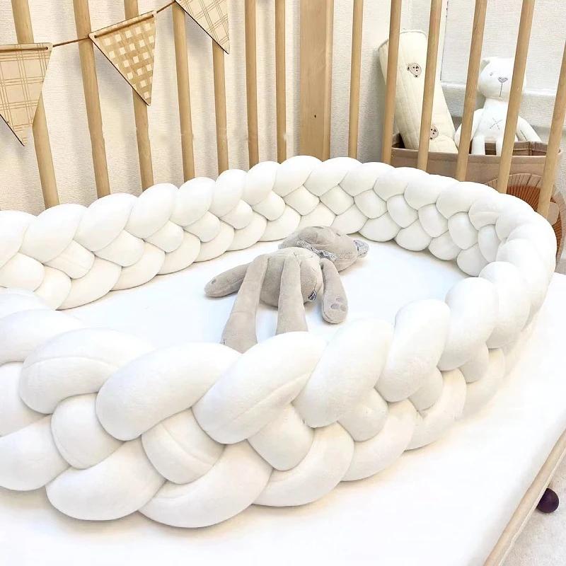 natte lit bebe Pare-chocs pour lit de bébé 2M 3M, protection Cpull, ensemble de coussins de lit mobi