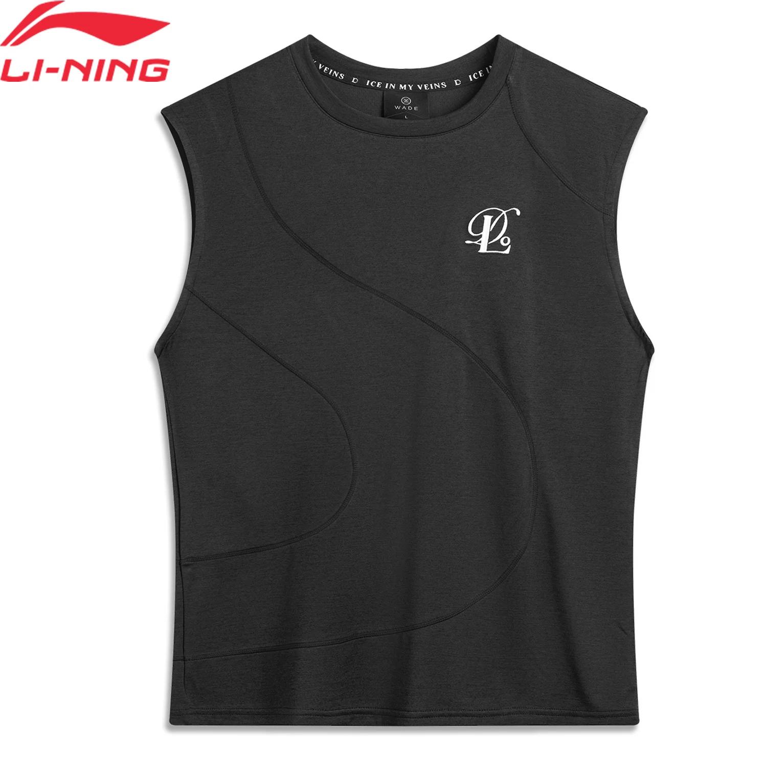 Li-ning hommes Wade basket gilets 100% Polyester coupe ample élégant lettre respirant doublure sport