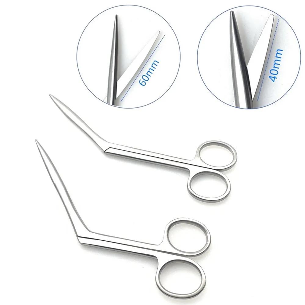 Ciseaux nasaux en acier inoxydable, ciseaux chirurgicaux pour rhinoplastie, Instrument chirurgical à