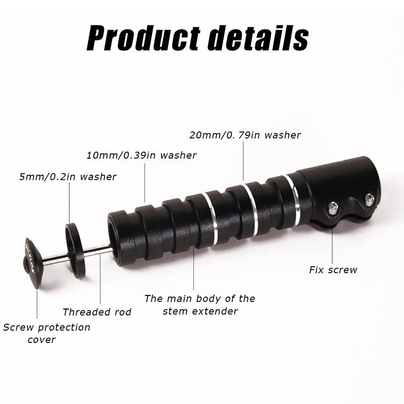 BUCKLOS tige de fourche de vélo montée jusqu'à 115mm 180mm 210mm tige de vélo extension de hauteur r