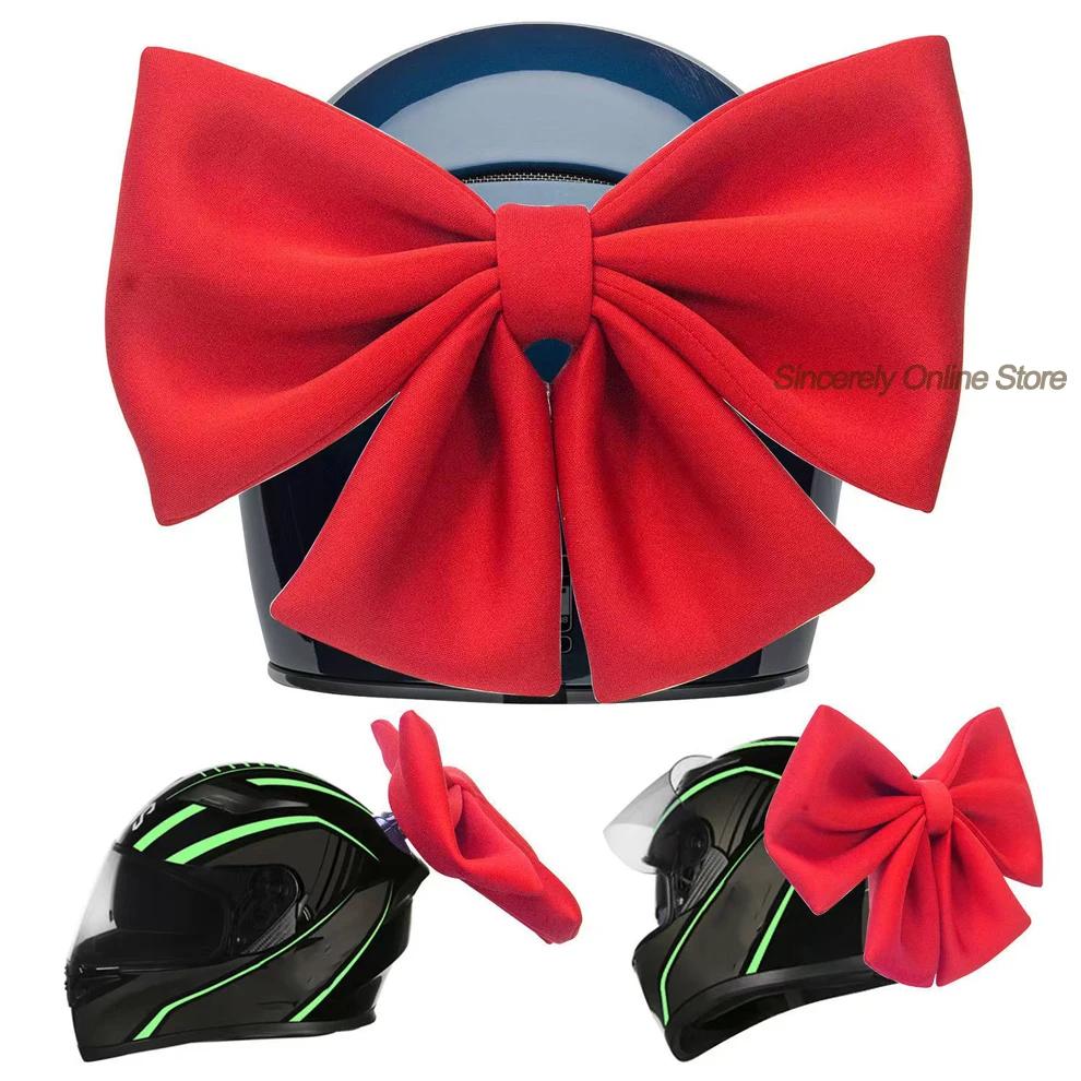 Décoration de casque de moto avec nœud papillon, autocollant de décoration pour casque de Motocross,