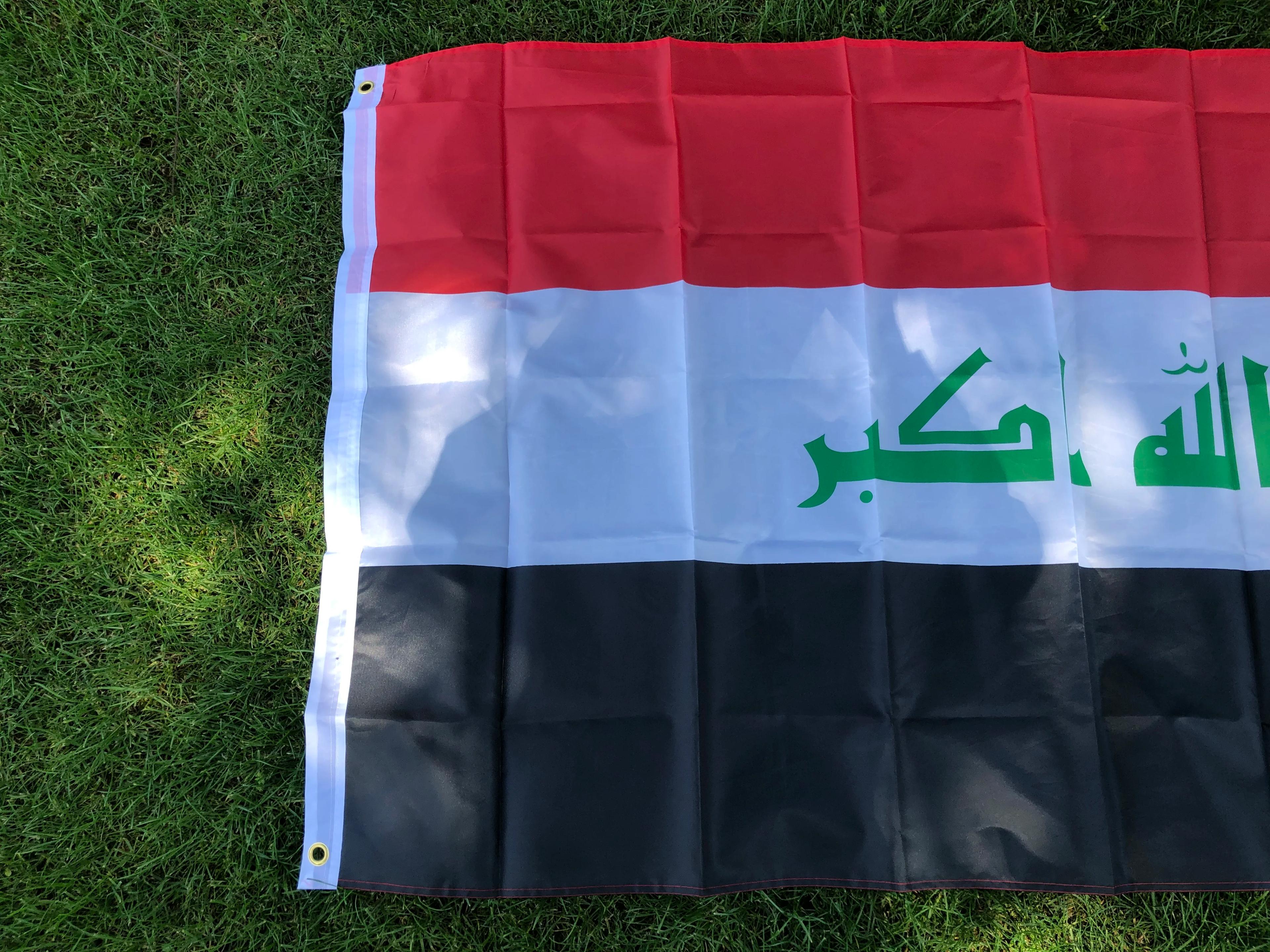 Drapeau SKY livraison gratuite drapeau irak Nation 90x150 cm 3 pieds x 5 pieds bannière en Polyester