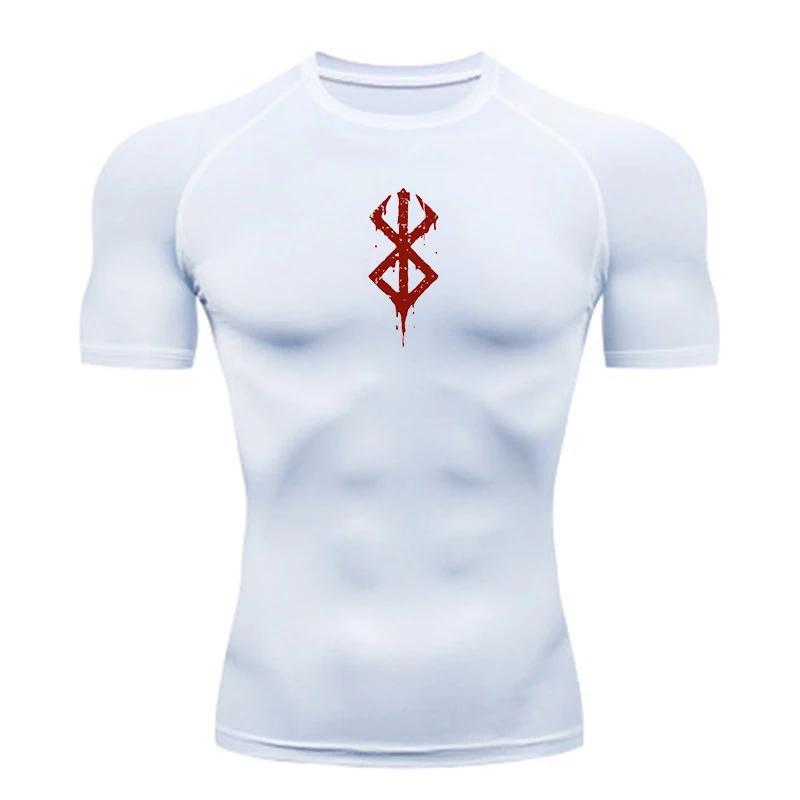 Haut sport été homme séchage rapide - Chemise compression manches courtes - Fitness course à pied