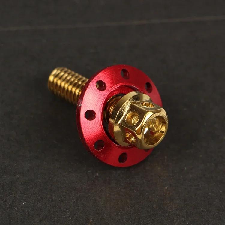 Vis de garde-boue modifiée pour moto, voiture électrique, fourche plate, acier inoxydable, couleur,
