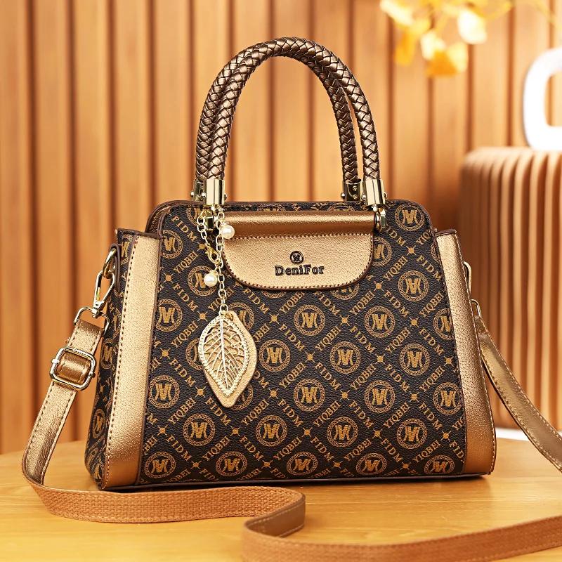 Sac à main de tempérament à la mode pour femmes, sac imprimé tendance européen et américain, bureau