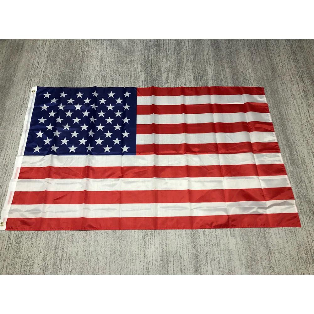 Drapeau américain 60x90cm 90x150cm drapeau américain Double face imprimé Polyester bannière suspendu