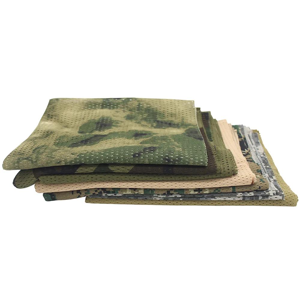 Écharpe respirante en maille de chasse, Bandana tactique 165x48cm, opérations spéciales, serviette d