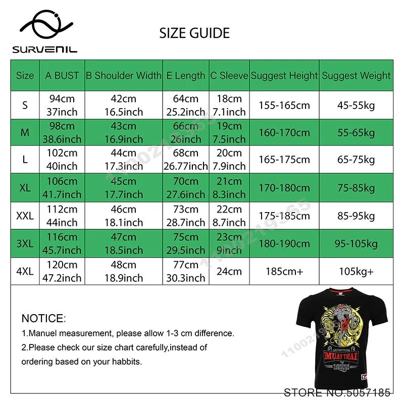 T-shirt de compression en coton pour homme, maillot MMA Rashguard, Tiger Dragon Muay Thai, Kick Boxi