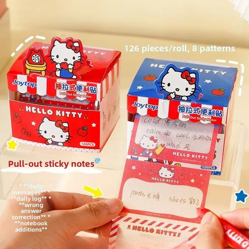 Hello Kitty 10e anniversaire Transparent 2025 Nouvelle vente chaude Notes autocollantes extractibles