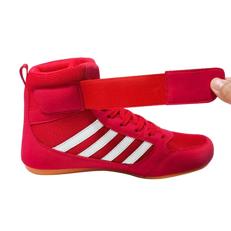 Bottes de lutte professionnelles, chaussures de boxe pour Couples, baskets antidérapantes pour homme