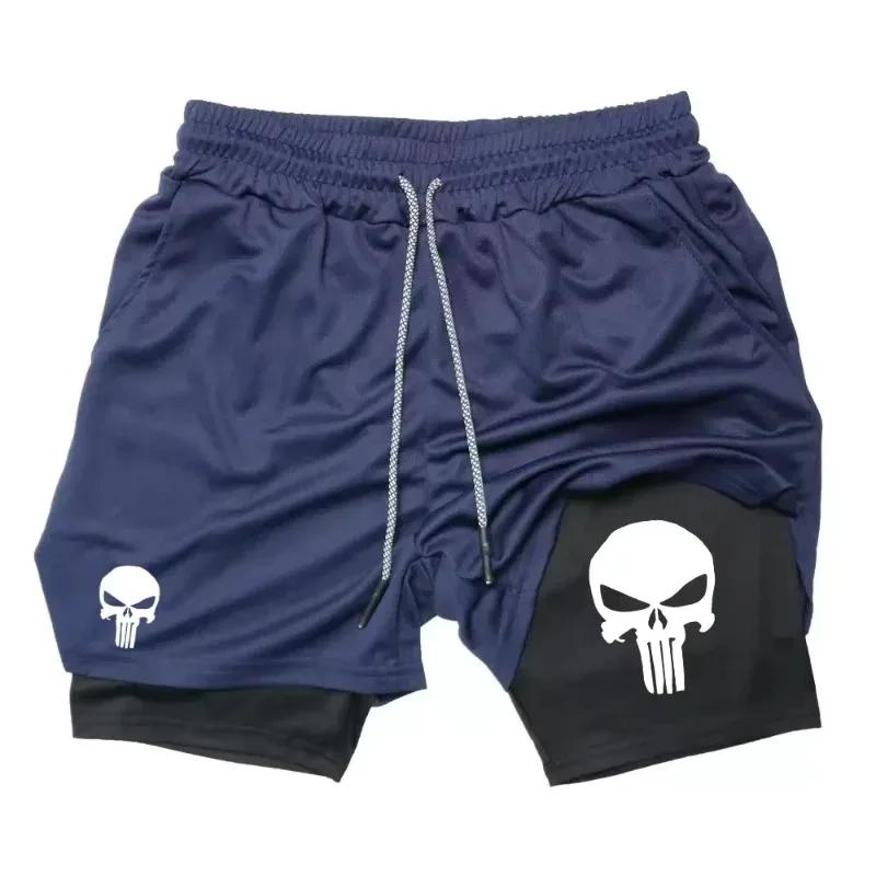Short de Performance 2 en 1 pour hommes, nouveau short de sport à séchage rapide avec poche pour tél