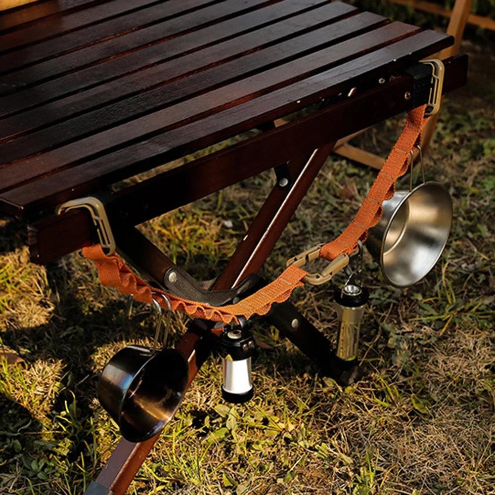 Sangle de rangement pour camping, fournitures de jardin, ULà linge, tente, tasse, lampe suspendue, l