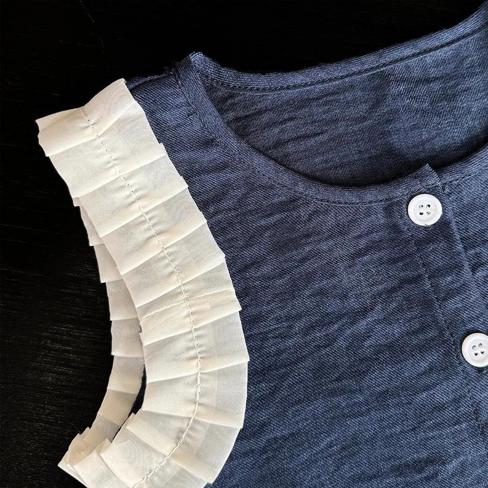 Bear Leader – vêtements pour enfants, Version coréenne, costume en Denim Imitation bleu pour filles,