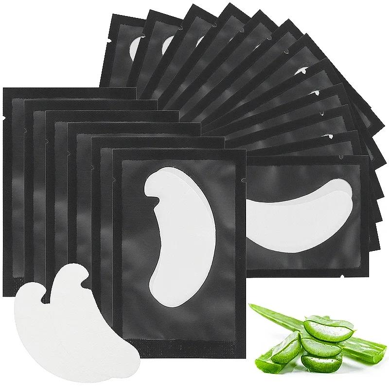 Coussinets autocollants pour extensions de cils, 50/100/200 paires, tampons pour maquillage des yeux