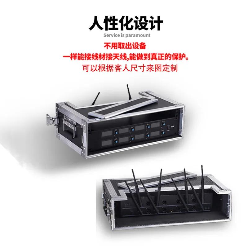 Boîtier de rack pour récepteur de microphone sans fil 2U 3U, Flight case en alliage d'aluminium pour