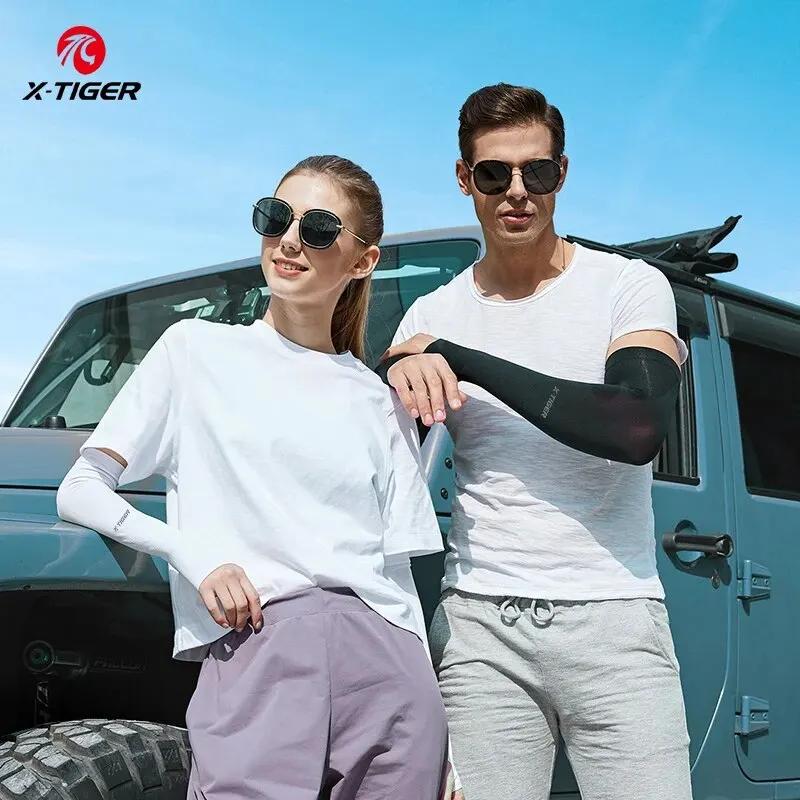 X-TIGER bras de cyclisme été tissu de glace manches de cyclisme Protection solaire unisexe respirant